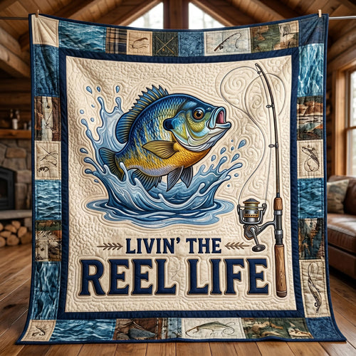 Livin’ The Reel Life Fishing WN1205012CL Quilt
