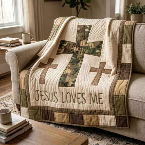 Camo Faith Cross WN2104004CL Quilt