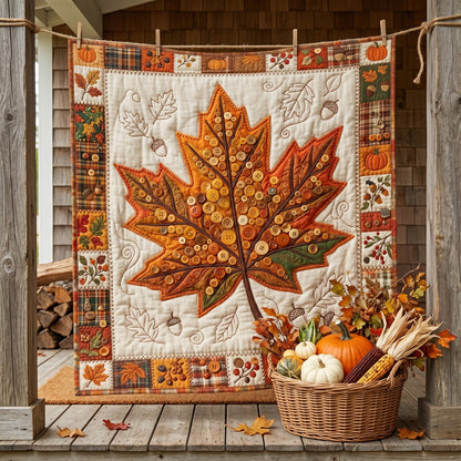 Buttonwork Maple Leaf WN1906003CL Quilt