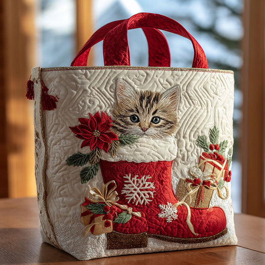 Festive Fur CP3010025CL Quilted Tote Bag