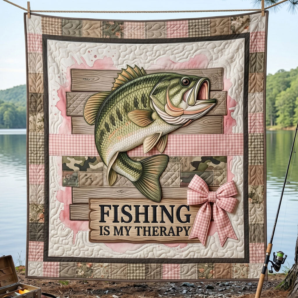 Bass Fishing Relaxation WN0505004CL Quilt