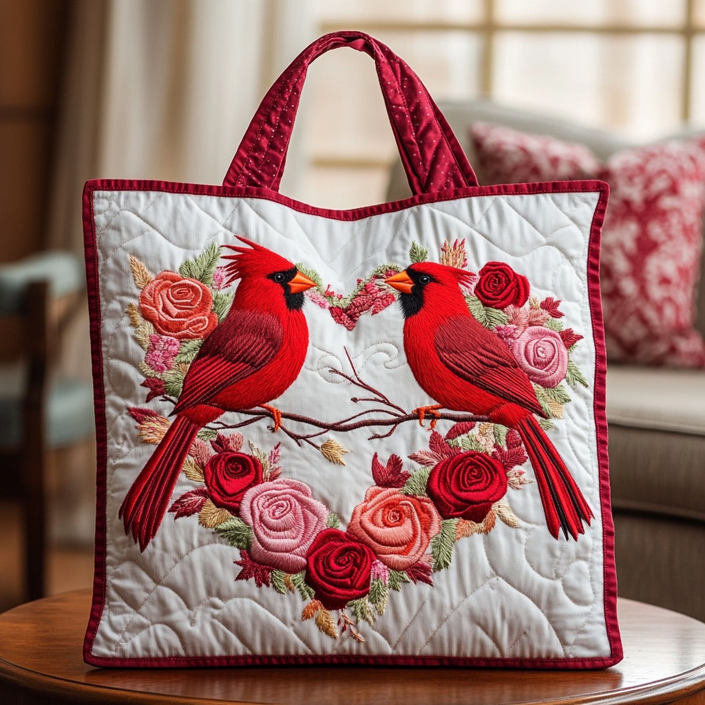 Garden Of Love XR1711015CL Quilted Tote Bag
