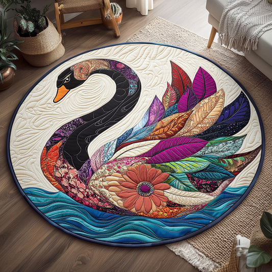 Celestial Plumage WJ2407038CL Quilted Round Mat