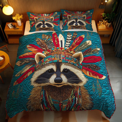 Tribal Raccoon WN2401058CL Duvet Cover Set