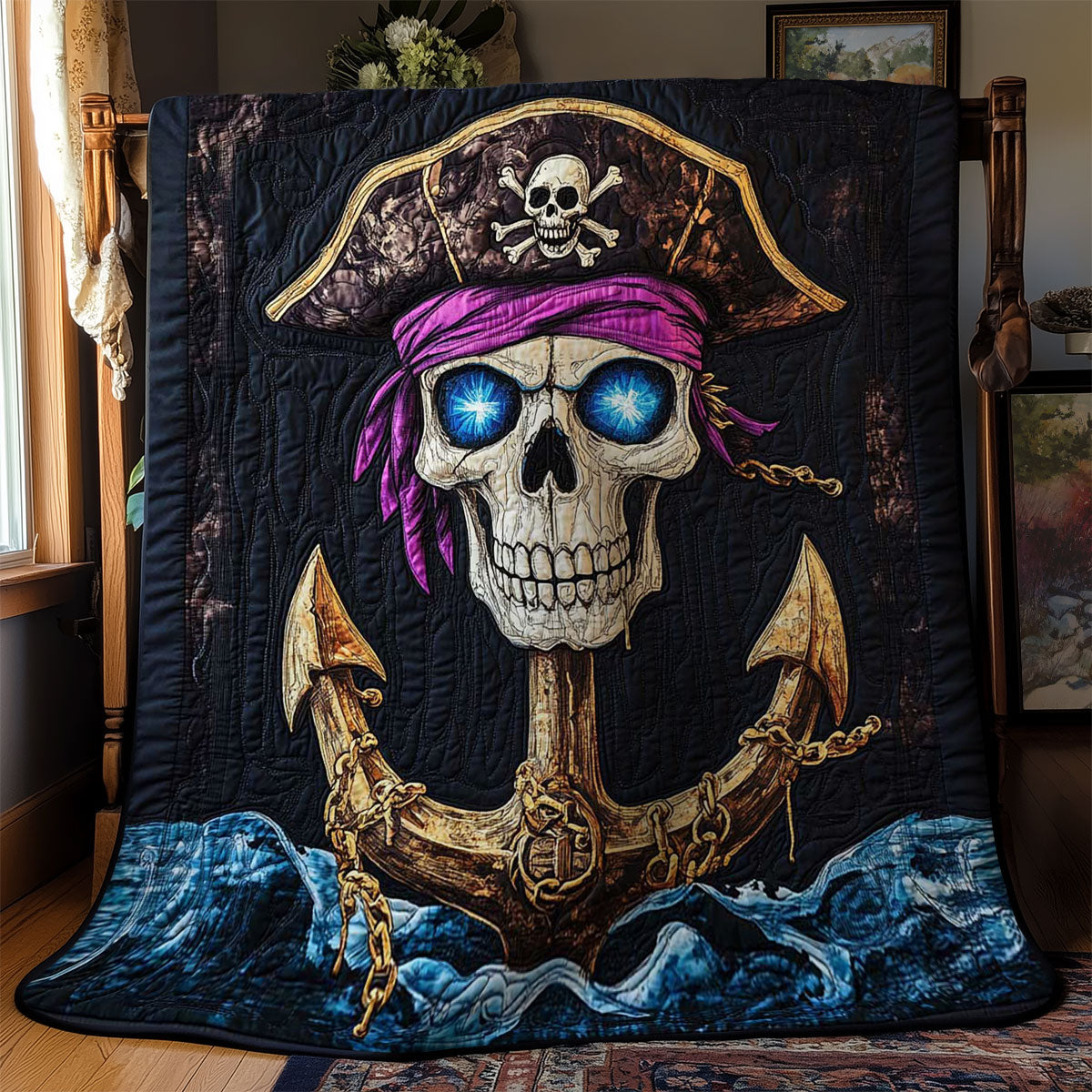 Eternal Pirate Skull WN2301017CL Quilt