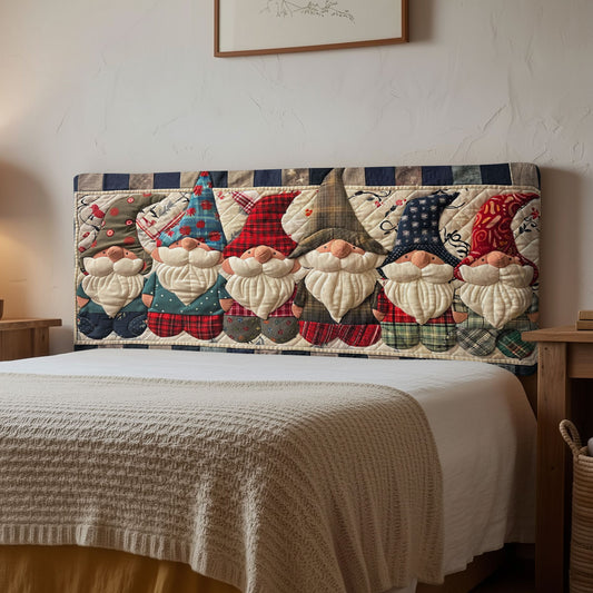 Snowy Gnomes CP0901049CL Quilted Headboard Slipcover