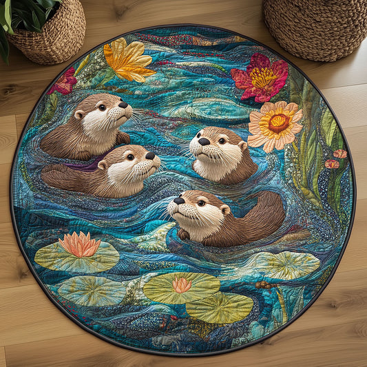 Otterly Adrift WJ2306037CL Quilted Round Mat