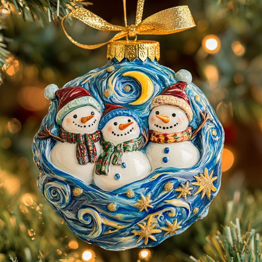 Golden Sky Snowman WN0511046CL Christmas Ornament