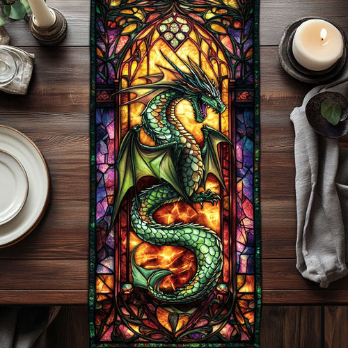 Dragon Glow CW1301168CL Quilted Table Runner
