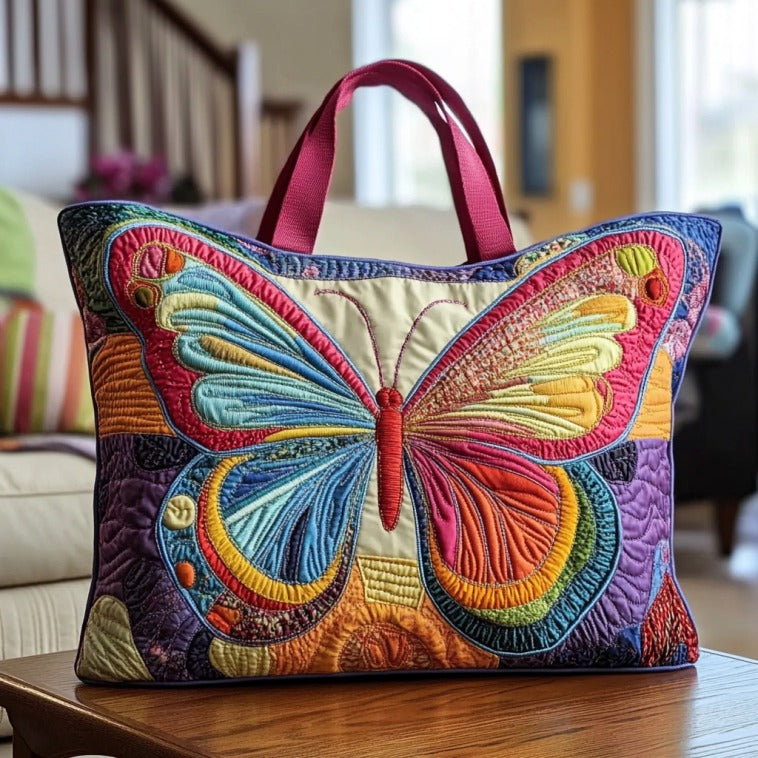 Rainbow Wings XR2210019CL Quilted Tote Bag