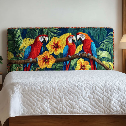 Parrot Rainforest CW1812010CL Quilted Headboard Slipcover