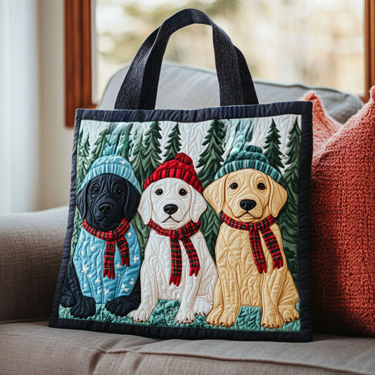 Labrador Plaid Season WN1710075CL Quilted Tote Bag