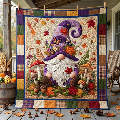 Enchanted Autumn Gnome WN2506008CL Quilt