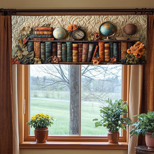 Antique Bookshelf WJ1205019CL Quilted Valance