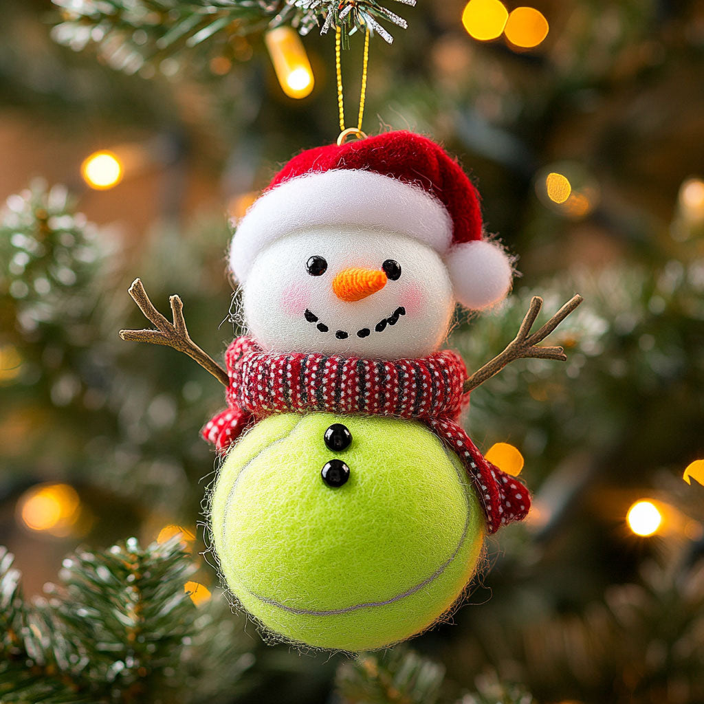 Snowman Tennis CW2311043CL Christmas Ornament