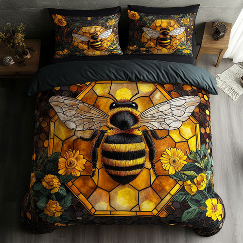 Golden Bee Patch WN3006050CL Duvet Cover Set