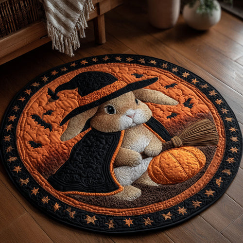 Pumpkin Spell CP0410072CL Quilted Round Mat
