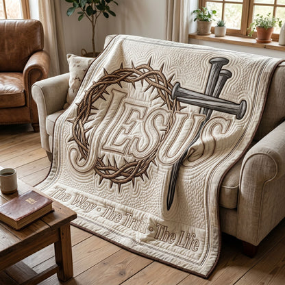 Jesus Crown Of Thorns Faith WN2804013CL Quilt
