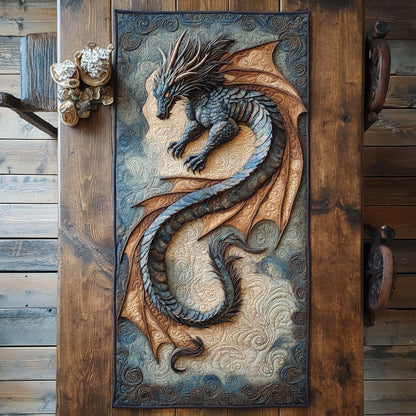 Charming Wing Dragon CP2904032CL Quilted Table Runner