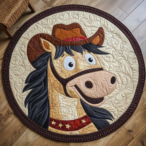 Western Horse WN1903011CL Quilted Round Mat