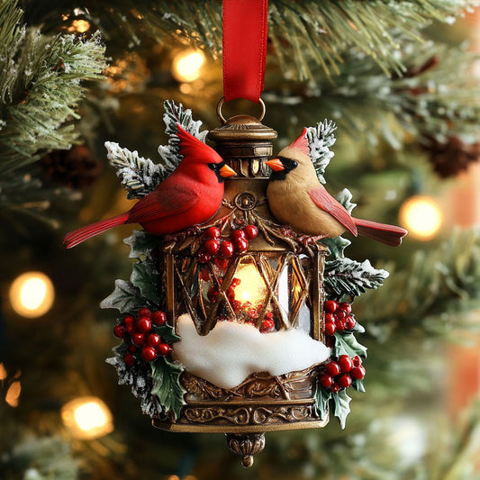 Golden Glow Cardinal WN2110044CL Christmas Ornament