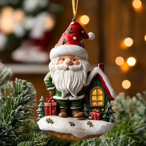 Snowy Gnome CW2710024CL Christmas Ornament
