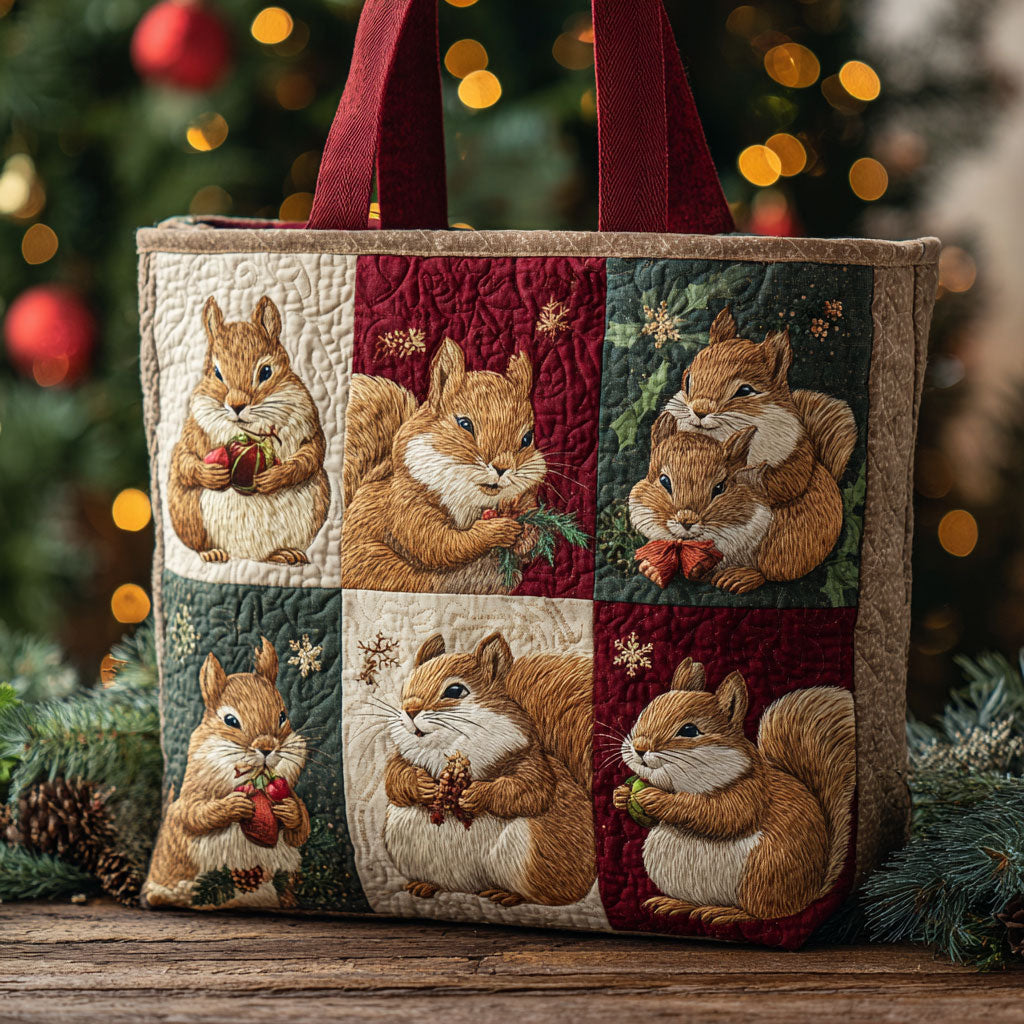 Fuzzy Friend CP01111035CL Quilted Tote Bag