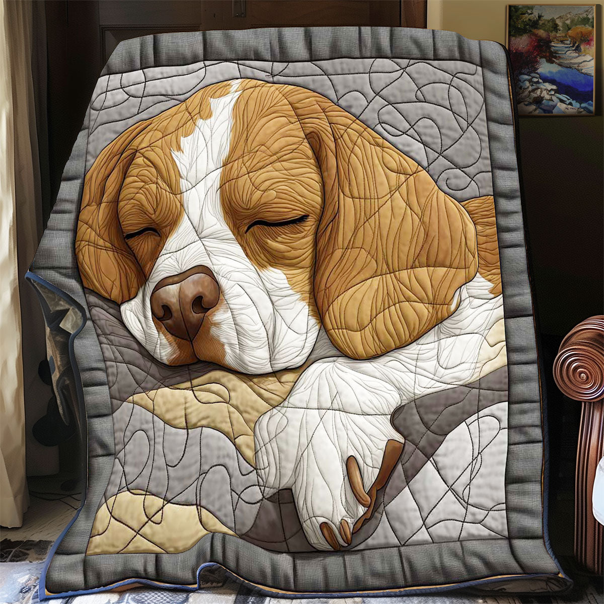 Cute Beagle WP0602011CL Quilt