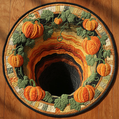 Mystic Pumpkin WN2909040CL Quilted Round Mat
