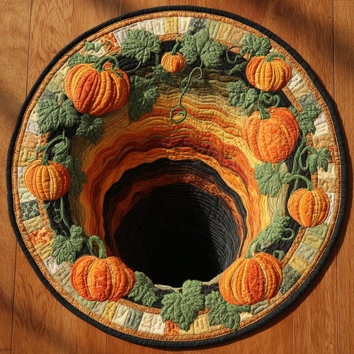 Mystic Pumpkin WN2909040CL Quilted Round Mat