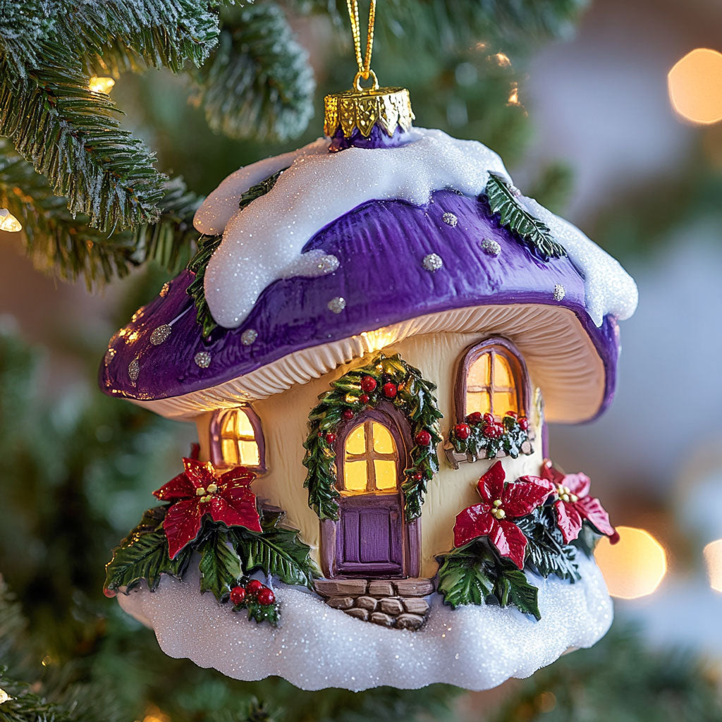 Winter Dream Mushroom WN2310063CL Christmas Ornament