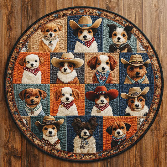Dog Trail WN0807034CL Quilted Round Mat
