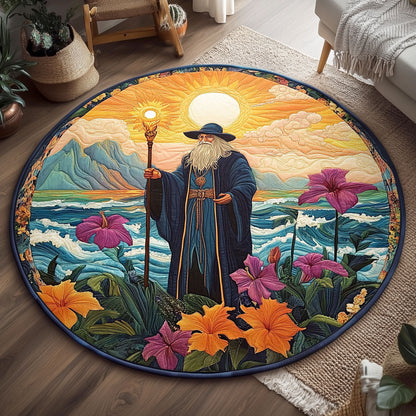 Island Sorcerer Sunset WJ0307038CL Quilted Round Mat