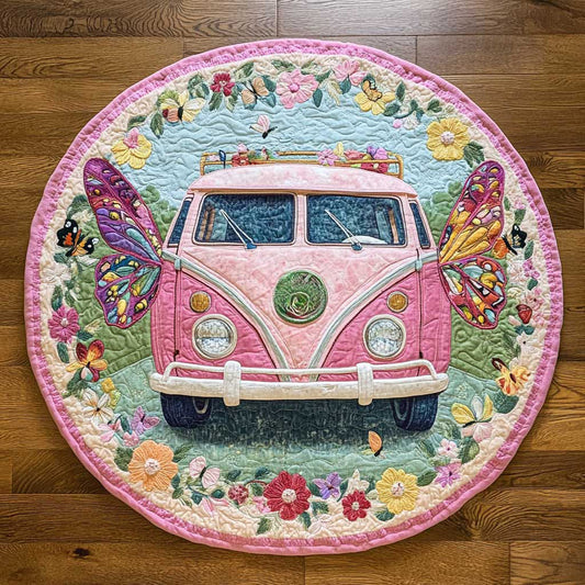 Van Of Whimsy WN2105061CL Quilted Round Mat