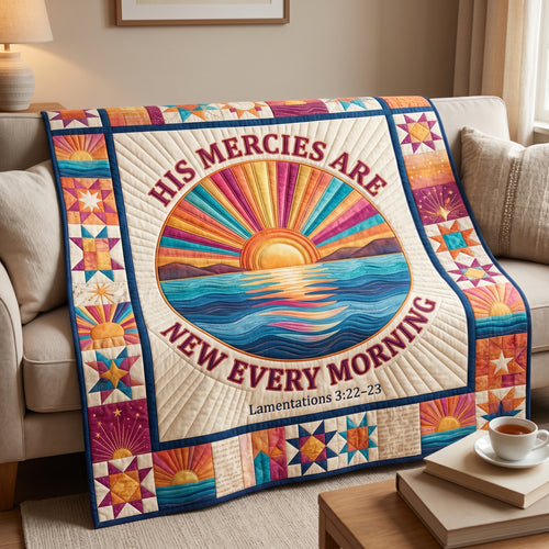 His Mercies Are New Every Morning XR1304013CL Quilt