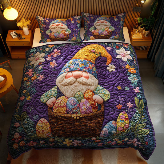 Gnome And Colorful Eggs WN1701128CL Duvet Cover Set