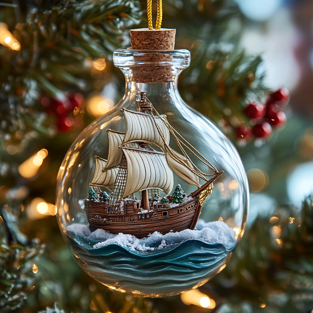 Ocean Vessel CP2811034CL Christmas Ornament