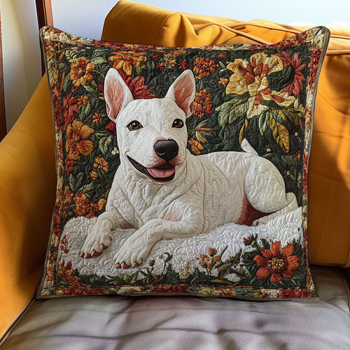 Cozy Bull Terrier WN0802097CL Quilt Pillow Case