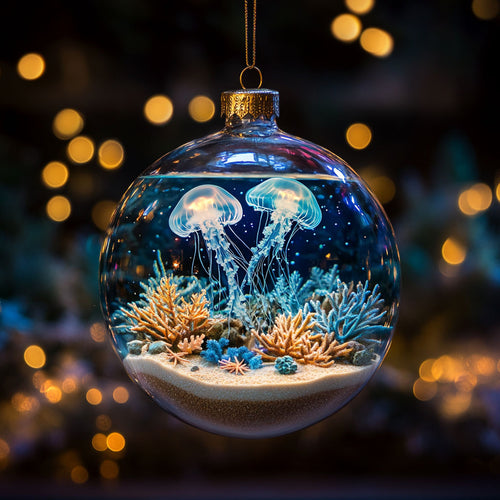 Jellyfish Deep Serenity WN2911050CL Christmas Ornament