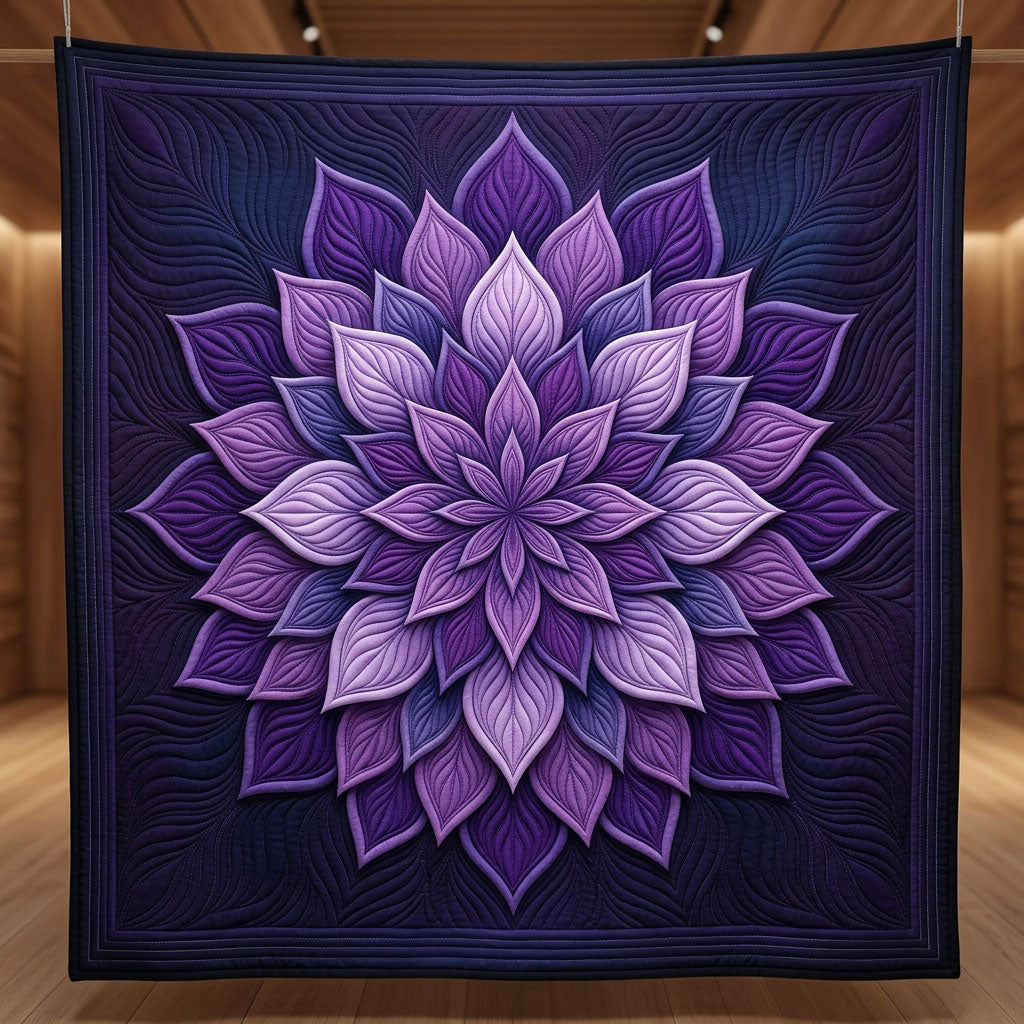 Mystic Violet Bloom WN0904029CL Quilt