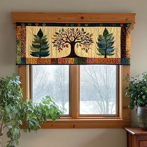 Tree Of Life WJ2803041CL Quilted Valance