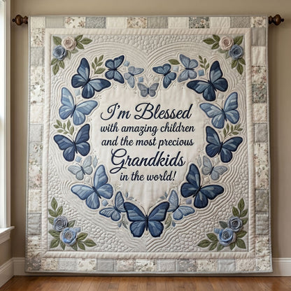 Blessed with Grandkids Butterfly WN1404005CL Quilt