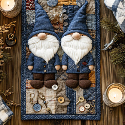 Gnome And Thread WN1406043CL Quilted Table Runner