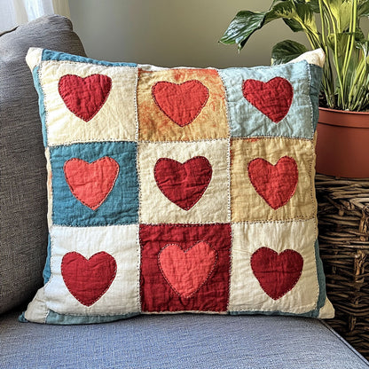 Patchwork Heart CW1007034CL Quilt Pillow Case
