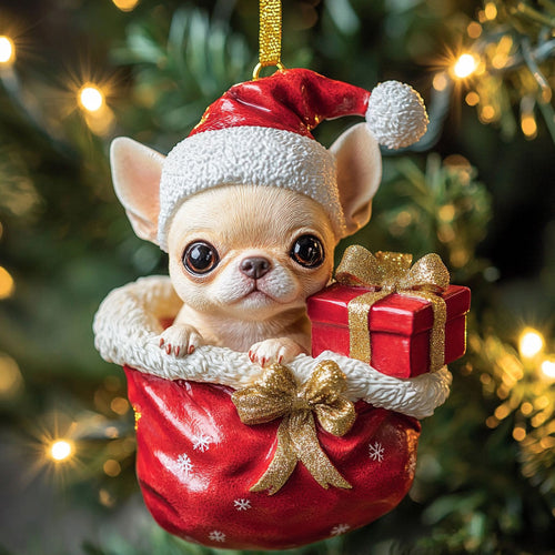 Santa Woof CP2010016CL Christmas Ornament