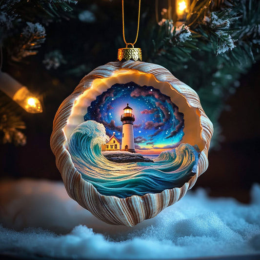 Lighthouse Coastal Christmas WN0912022CL Christmas Ornament