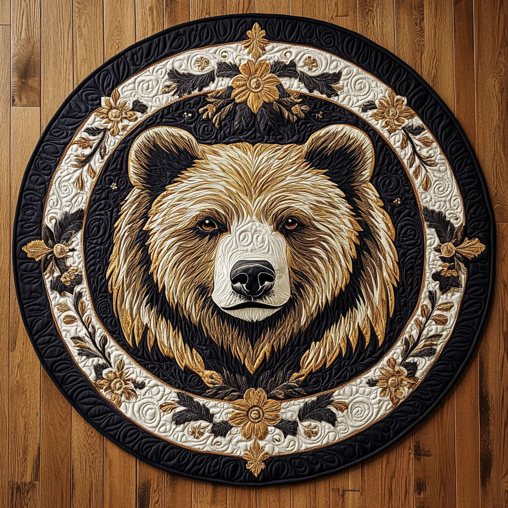 Majestic Bear KL0412001CL Quilted Round Mat