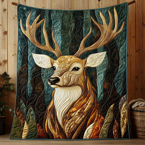 Blissful Forest Deer WP1002020CL Quilt