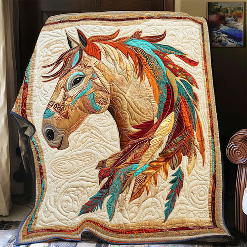 Tribe Horse WP1102027CL Quilt