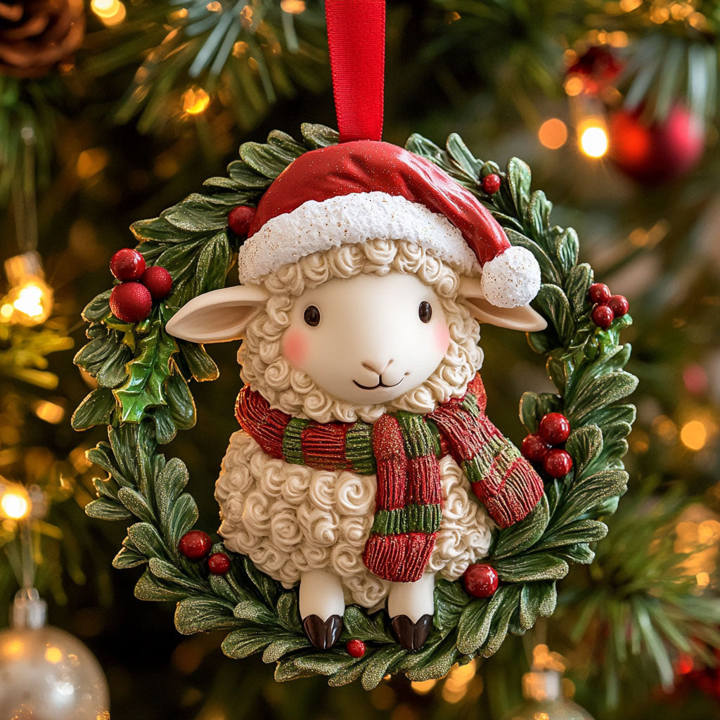 Sheep Glow CW0112060CL Christmas Ornament